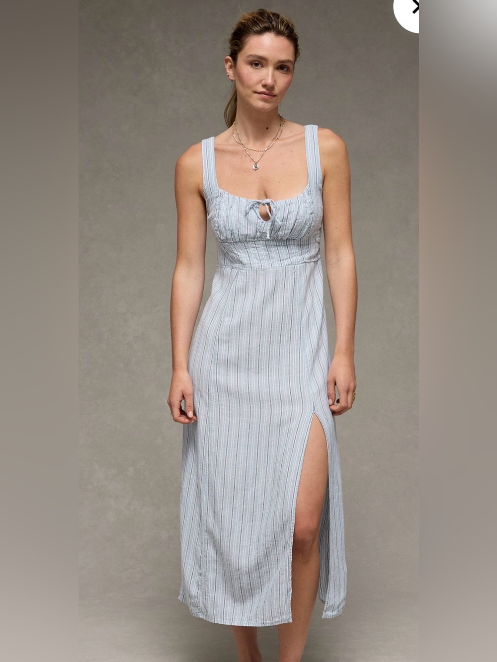 NWT AE Catie Corset Column Midi Dress